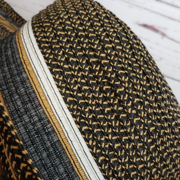 BCBGeneration Off Campus Striped Fedora Hat - Picture 7 of 8